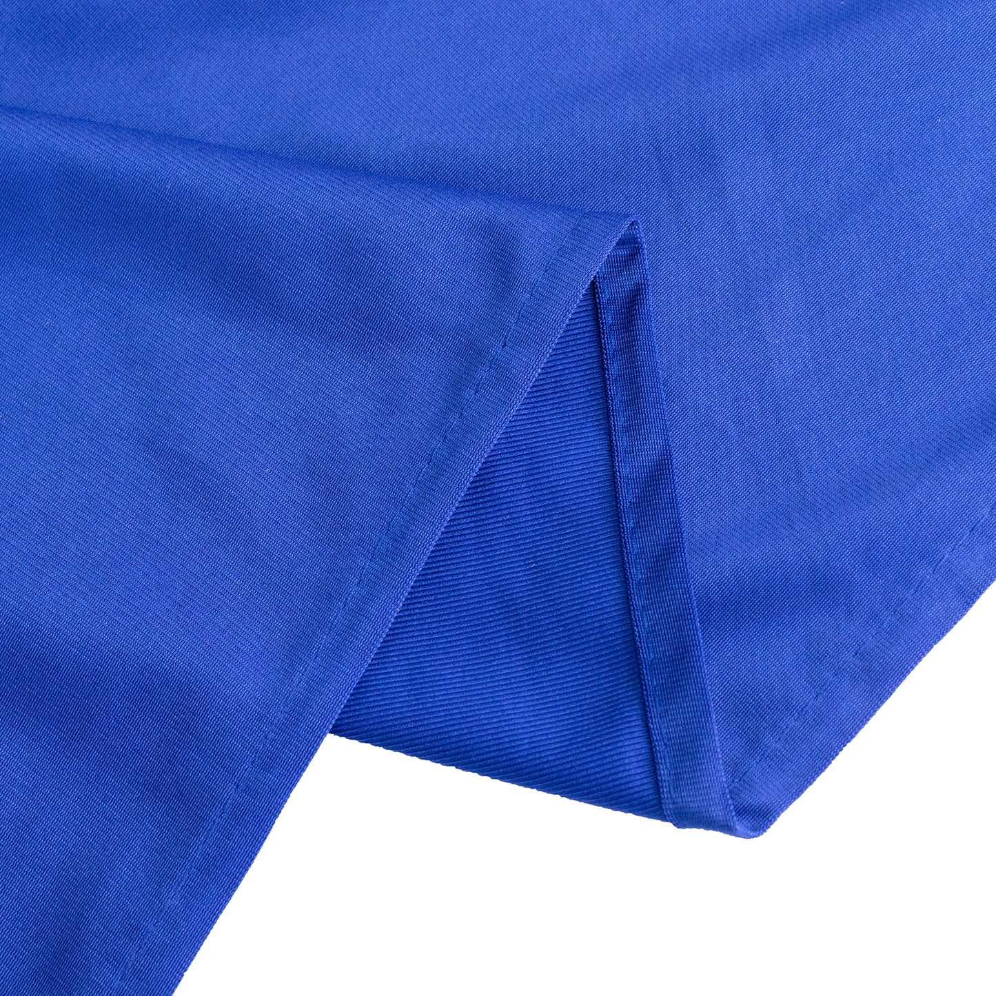 120" Royal Blue Premium Scuba Wrinkle Free Round Tablecloth, Seamless Scuba Polyester Tablecloth