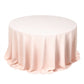132" Blush Scuba Wrinkle Free Round Tablecloth, Seamless Scuba Polyester Tablecloth