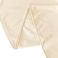 132" Beige Scuba Wrinkle Free Round Tablecloth, Seamless Scuba Polyester Tablecloth