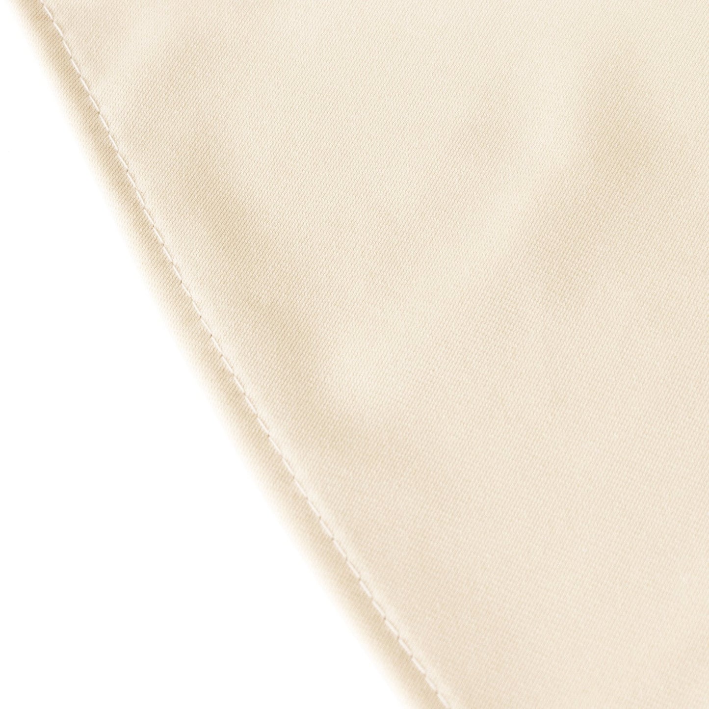 132" Beige Premium Scuba Wrinkle Free Round Tablecloth, Seamless Scuba Polyester Tablecloth