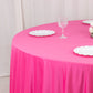 Scuba Round 132" Tablecloth Fuchsia - Wrinkle Free & Stain Resistant Seamless Table Cover