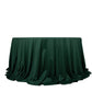 132" Hunter Emerald Green Scuba Wrinkle Free Round Tablecloth, Seamless Scuba Polyester Tablecloth