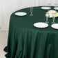 132" Hunter Emerald Green Scuba Wrinkle Free Round Tablecloth, Seamless Scuba Polyester Tablecloth
