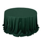 132" Hunter Emerald Green Scuba Wrinkle Free Round Tablecloth, Seamless Scuba Polyester Tablecloth