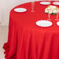 132" Red Scuba Wrinkle Free Round Tablecloth, Seamless Scuba Polyester Tablecloth
