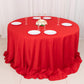 132" Red Scuba Wrinkle Free Round Tablecloth, Seamless Scuba Polyester Tablecloth
