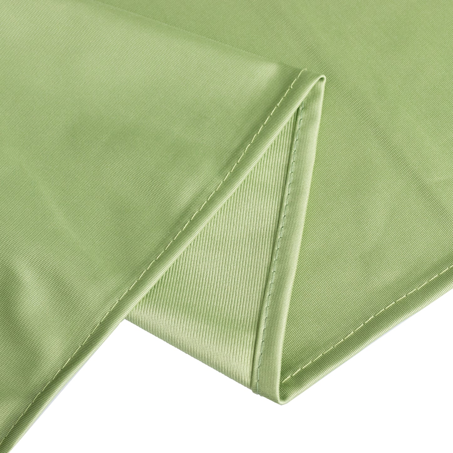 132" Sage Green Premium Scuba Wrinkle Free Round Tablecloth, Seamless Scuba Polyester Tablecloth