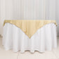 54" Beige Premium Polyester Square Table Overlay - 220GSM