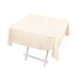 54" Beige Scuba Wrinkle Free Square Tablecloth, Scuba Polyester Tablecloth