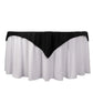 54" Black Scuba Wrinkle Free Square Table Overlay, Scuba Polyester Table Topper