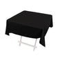 54" Black Scuba Wrinkle Free Square Tablecloth, Scuba Polyester Tablecloth