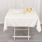 54" Ivory Scuba Wrinkle Free Square Tablecloth, Scuba Polyester Tablecloth