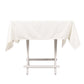 54" Ivory Scuba Wrinkle Free Square Tablecloth, Scuba Polyester Tablecloth