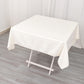 54" Ivory Scuba Wrinkle Free Square Tablecloth, Scuba Polyester Tablecloth