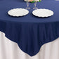 54" Navy Blue  Scuba Wrinkle Free Square Table Overlay, Scuba Polyester Table Topper