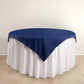 54" Navy Blue  Scuba Wrinkle Free Square Table Overlay, Scuba Polyester Table Topper