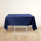54" Navy Blue Scuba Wrinkle Free Square Tablecloth, Scuba Polyester Tablecloth