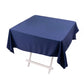 54" Navy Blue Scuba Wrinkle Free Square Tablecloth, Scuba Polyester Tablecloth