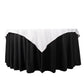 54" White Scuba Wrinkle Free Square Table Overlay, Scuba Polyester Table Topper