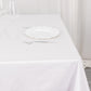 54" White Scuba Wrinkle Free Square Tablecloth, Scuba Polyester Tablecloth