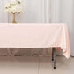 60"x102" Blush Scuba Wrinkle Free Rectangular Tablecloth, Scuba Polyester Tablecloth