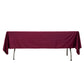 60"x102" Burgundy Scuba Wrinkle Free Rectangular Tablecloth, Scuba Polyester Tablecloth