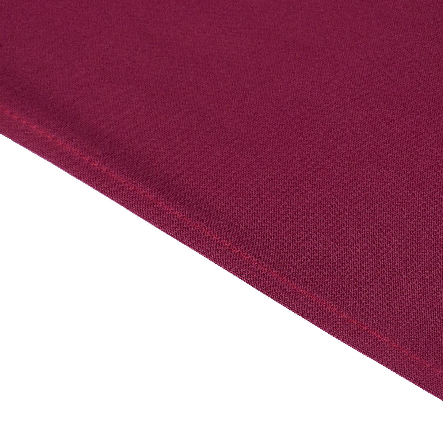 60"x102" Burgundy Premium Scuba Wrinkle Free Rectangular Tablecloth, Scuba Polyester Tablecloth