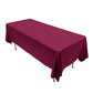 60"x102" Burgundy Scuba Wrinkle Free Rectangular Tablecloth, Scuba Polyester Tablecloth
