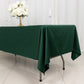 60"x102" Hunter Emerald Green Scuba Wrinkle Free Rectangular Tablecloth, Scuba Polyester Tablecloth