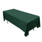 60"x102" Hunter Emerald Green Scuba Wrinkle Free Rectangular Tablecloth, Scuba Polyester Tablecloth