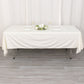 60"x102" Ivory Scuba Wrinkle Free Rectangular Tablecloth, Scuba Polyester Tablecloth