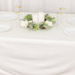 60"x102" Ivory Scuba Wrinkle Free Rectangular Tablecloth, Scuba Polyester Tablecloth