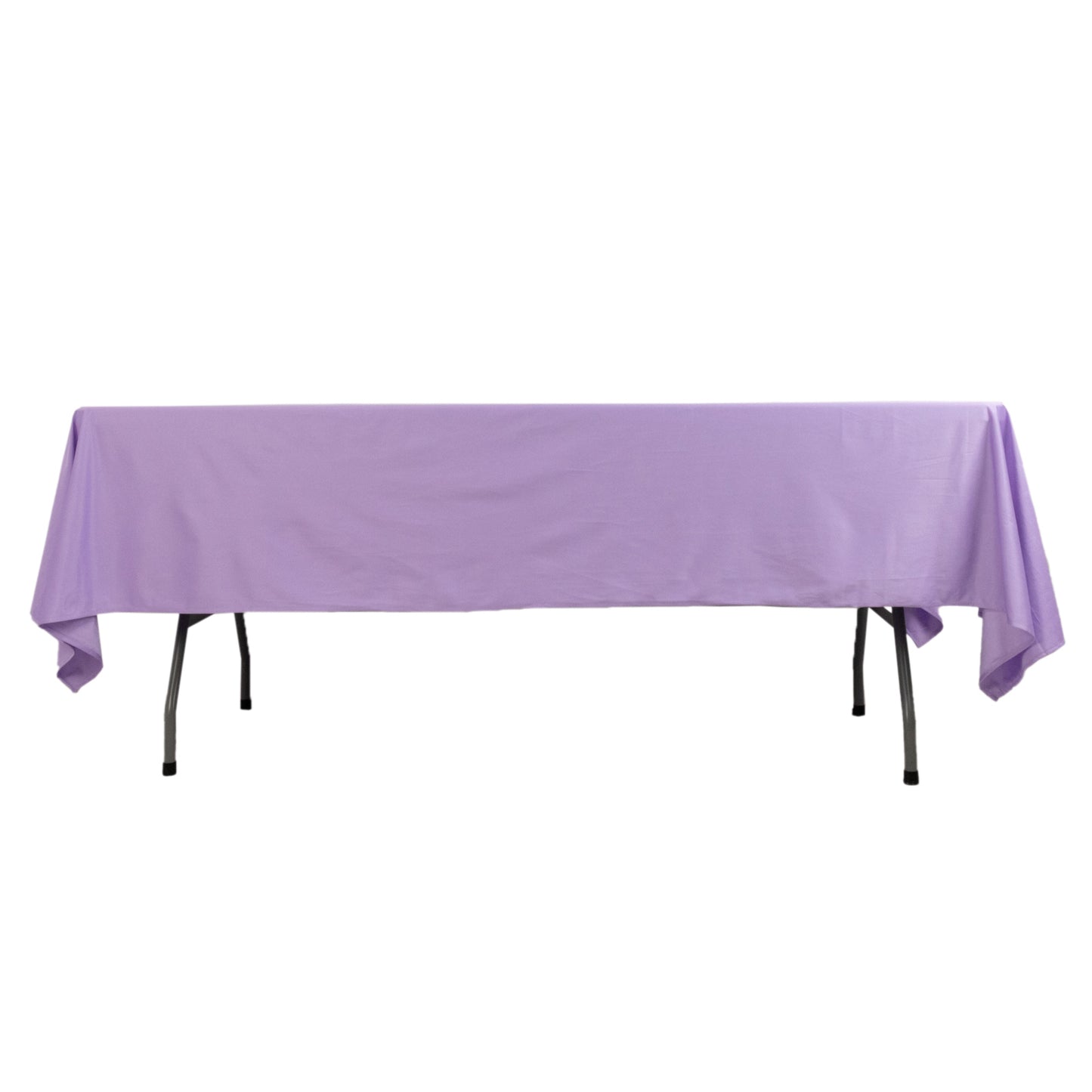 60"x102" Lavender Lilac Scuba Wrinkle Free Rectangular Tablecloth, Scuba Polyester Tablecloth