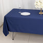 60"x102" Navy Blue Scuba Wrinkle Free Rectangular Tablecloth, Scuba Polyester Tablecloth