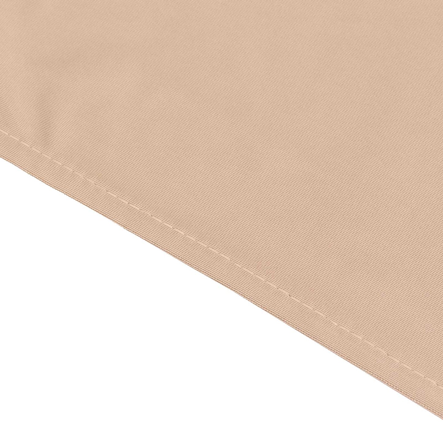 60"x102" Nude Premium Scuba Wrinkle Free Rectangular Tablecloth, Scuba Polyester Tablecloth