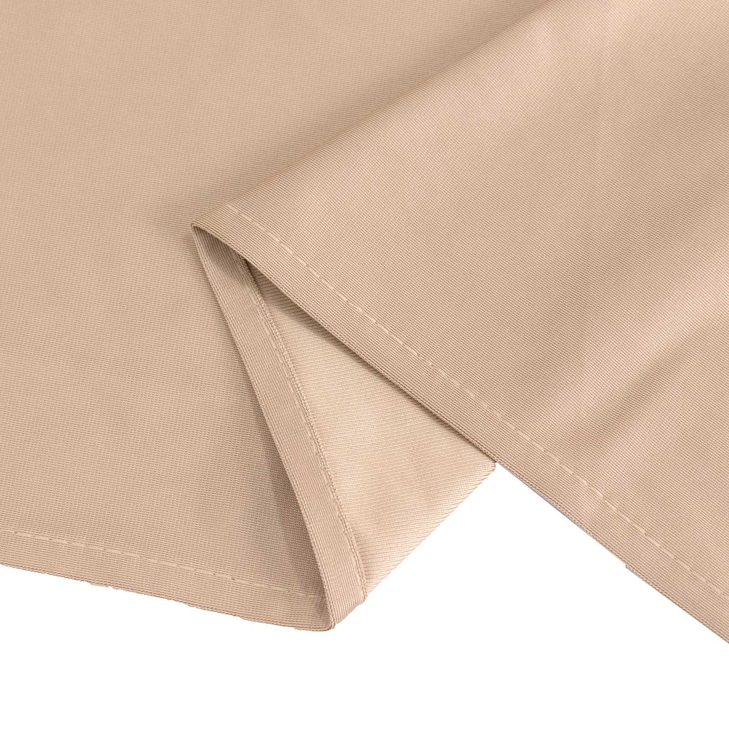 60"x102" Nude Premium Scuba Wrinkle Free Rectangular Tablecloth, Scuba Polyester Tablecloth