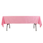 60"x102" Pink Scuba Wrinkle Free Rectangular Tablecloth, Scuba Polyester Tablecloth