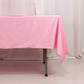 60"x102" Pink Scuba Wrinkle Free Rectangular Tablecloth, Scuba Polyester Tablecloth