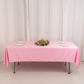 60"x102" Pink Scuba Wrinkle Free Rectangular Tablecloth, Scuba Polyester Tablecloth