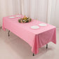 60"x102" Pink Scuba Wrinkle Free Rectangular Tablecloth, Scuba Polyester Tablecloth
