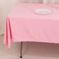 60"x102" Pink Scuba Wrinkle Free Rectangular Tablecloth, Scuba Polyester Tablecloth