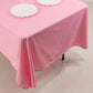 60"x102" Pink Scuba Wrinkle Free Rectangular Tablecloth, Scuba Polyester Tablecloth