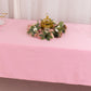 60"x102" Pink Scuba Wrinkle Free Rectangular Tablecloth, Scuba Polyester Tablecloth