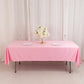 60"x102" Pink Scuba Wrinkle Free Rectangular Tablecloth, Scuba Polyester Tablecloth