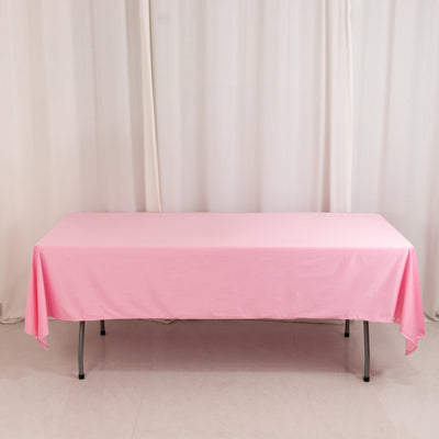 Elegant Pink Premium Scuba Wrinkle-Free Tablecloth