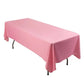 60"x102" Pink Scuba Wrinkle Free Rectangular Tablecloth, Scuba Polyester Tablecloth
