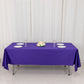 60"x102" Purple Scuba Wrinkle Free Rectangular Tablecloth, Scuba Polyester Tablecloth