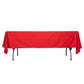 60"x102" Red Scuba Wrinkle Free Rectangular Tablecloth, Scuba Polyester Tablecloth