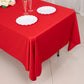 60"x102" Red Scuba Wrinkle Free Rectangular Tablecloth, Scuba Polyester Tablecloth