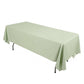 60"x102" Sage Green Scuba Wrinkle Free Rectangular Tablecloth, Scuba Polyester Tablecloth